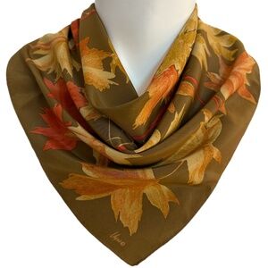 Vera Neumann “Veresa” Autumn Leaves Scarf 🇯🇵 – Made in Japan – 21” Square